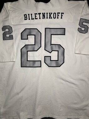 Rare Oakland Raiders Fred Biletnikoff Southland Athletic Football Jersey